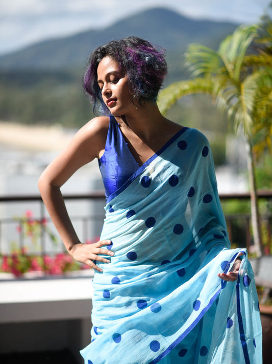 woman's cotton linen silk traditional saree